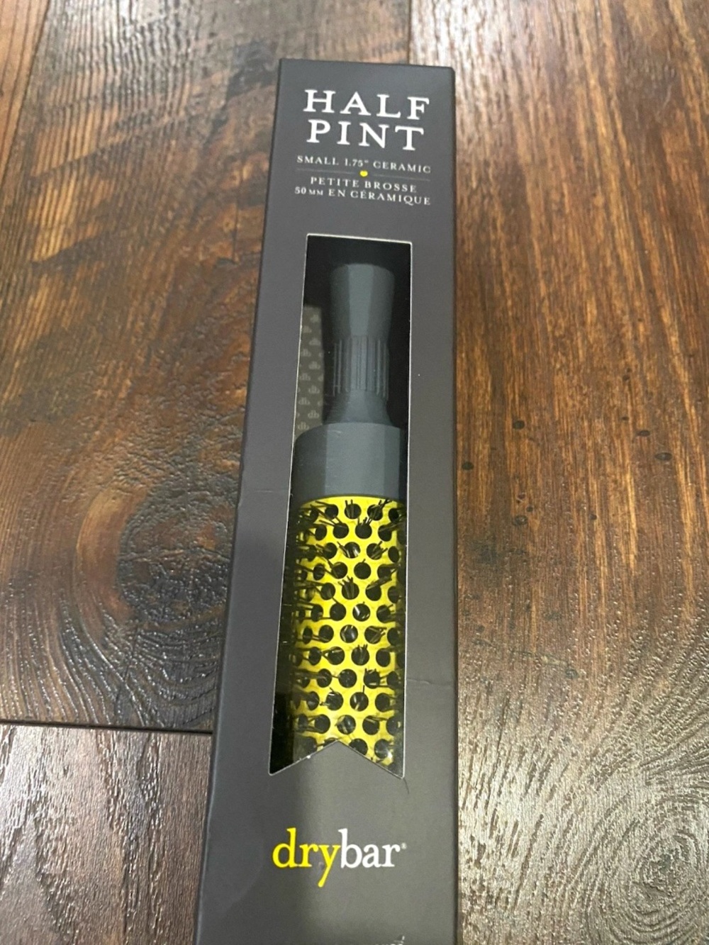 Drybar half pint 1.75 in ceramic round brush.